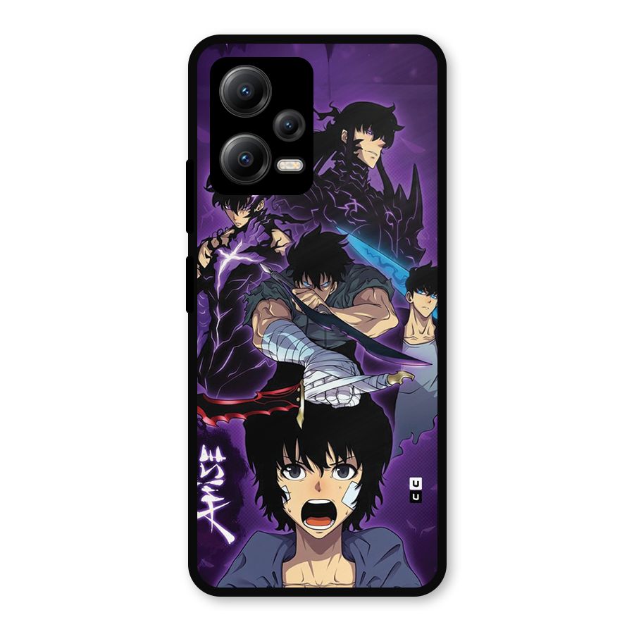Jinwoo Sung Stance Metal Back Case for Redmi Note 12 5G