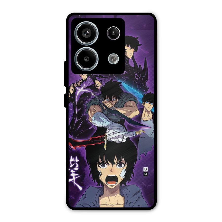 Jinwoo Sung Stance Metal Back Case for Redmi Note 13 Pro 5G