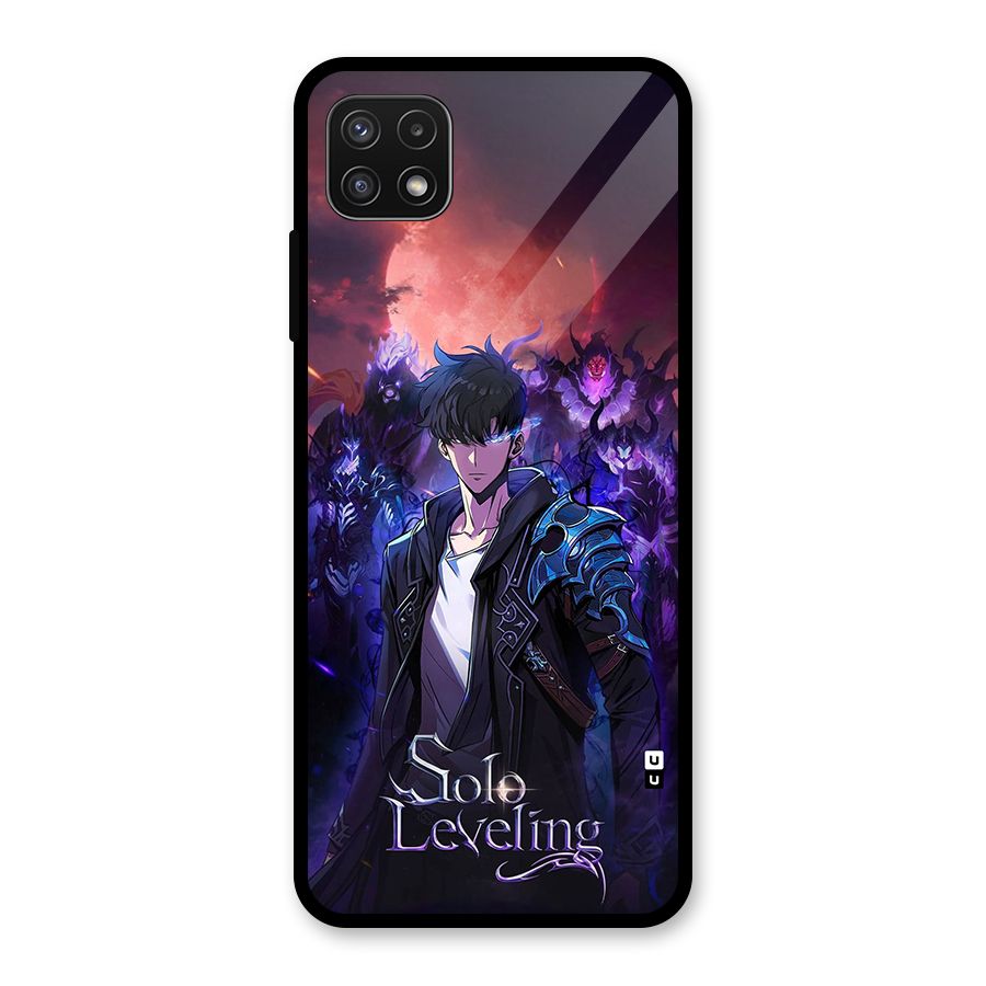 Jinwoo With Knights Glass Back Case for Galaxy A22 5G