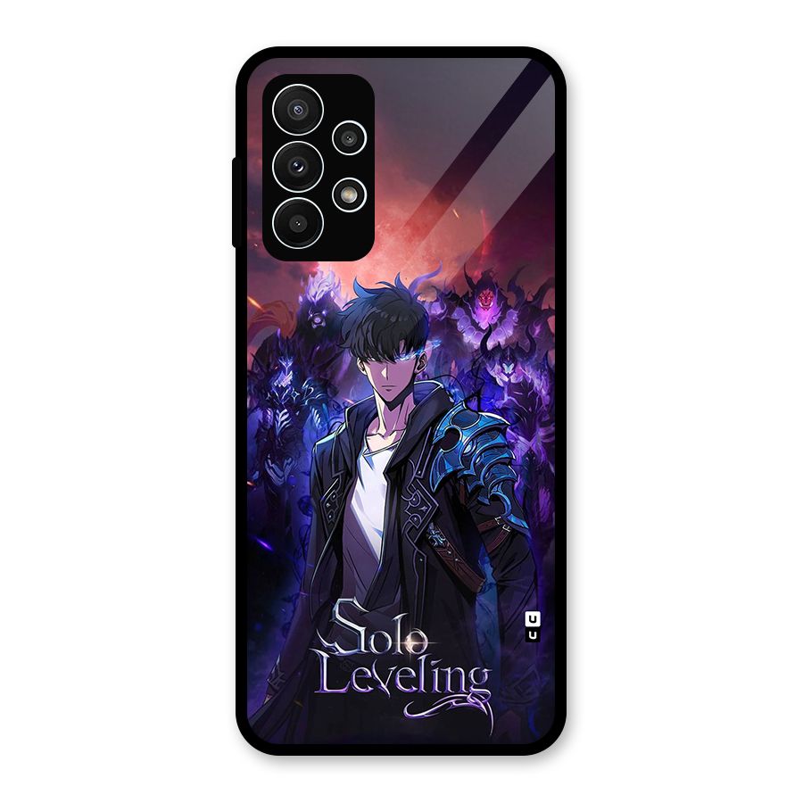 Jinwoo With Knights Glass Back Case for Galaxy A23