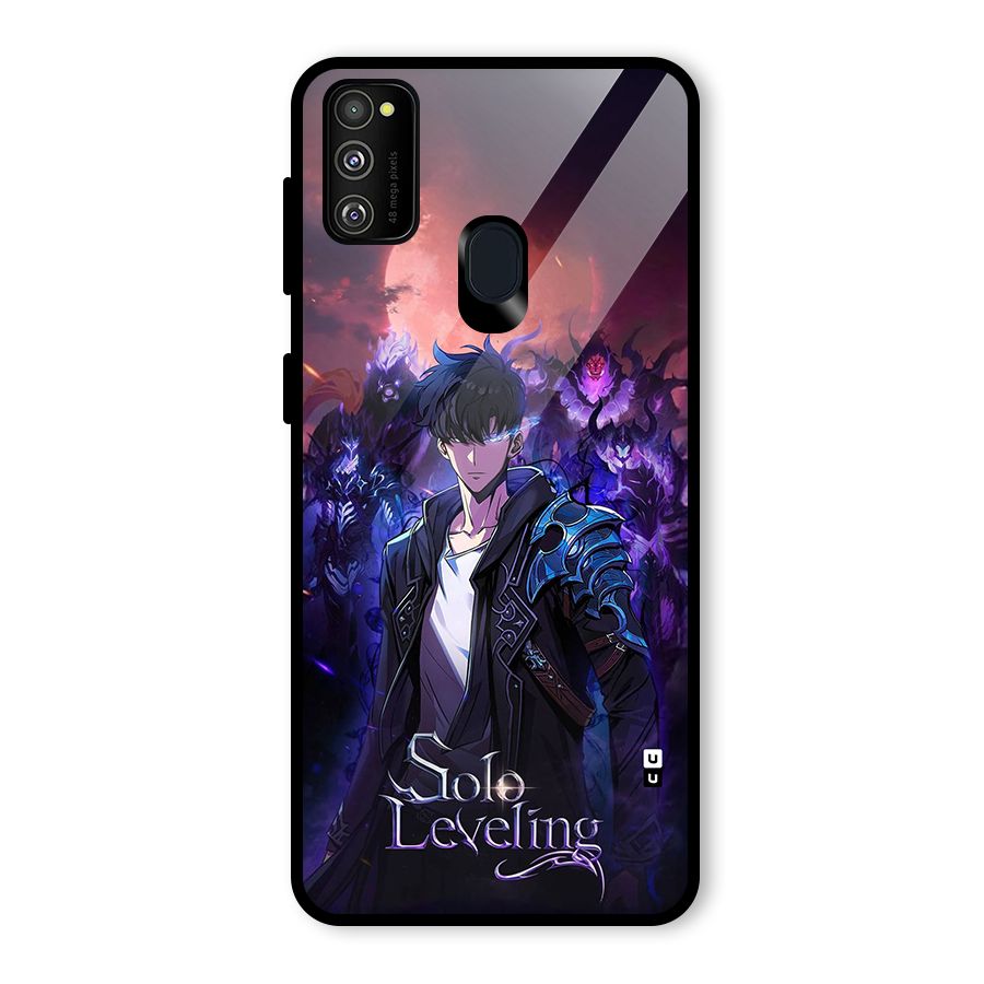 Jinwoo With Knights Glass Back Case for Galaxy M30s
