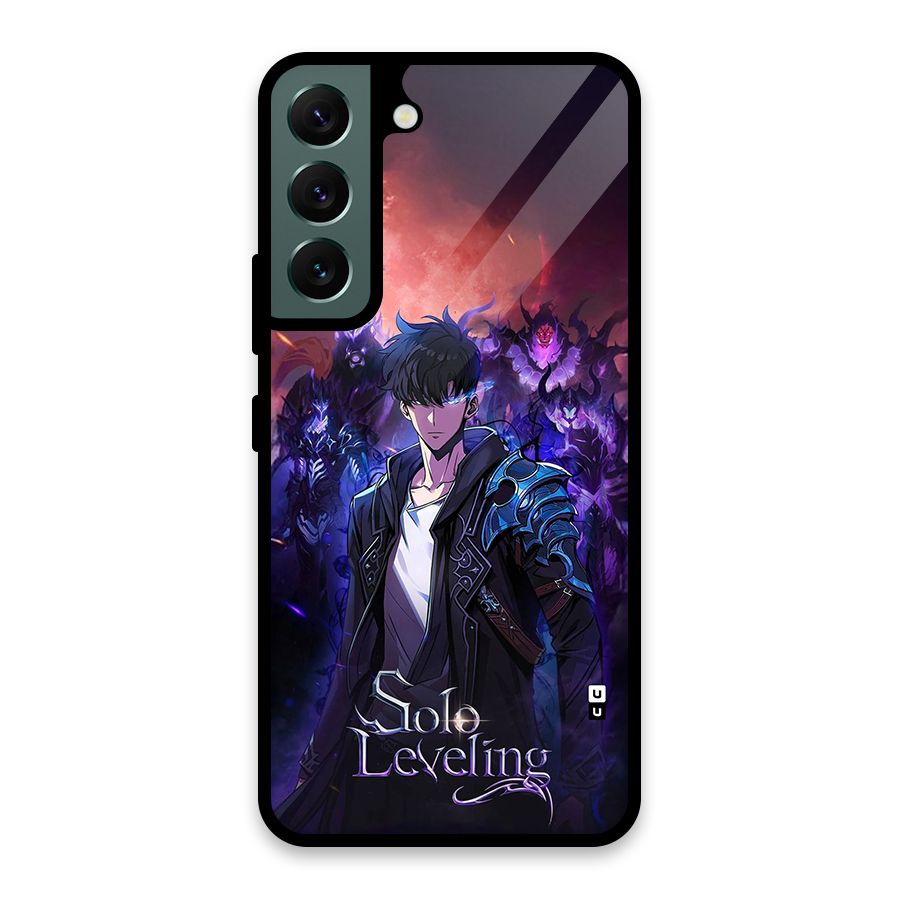 Jinwoo With Knights Glass Back Case for Galaxy S22 5G