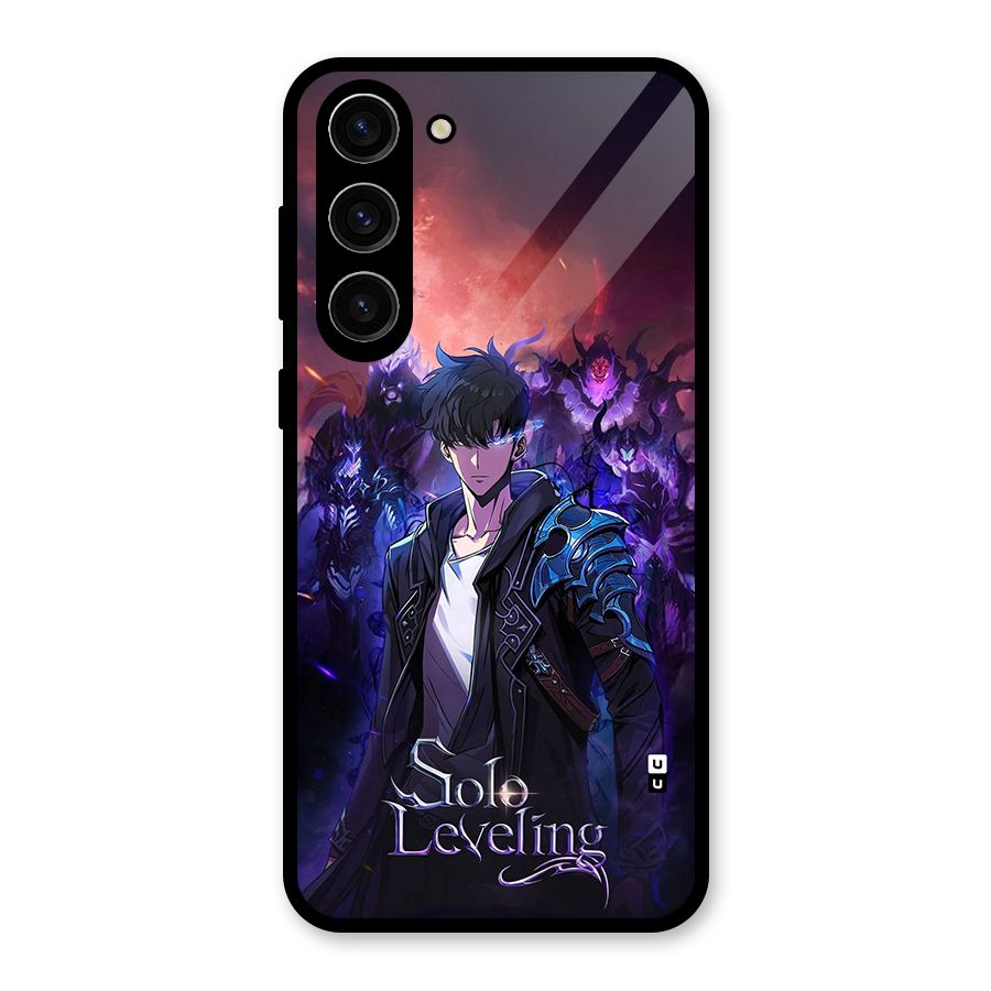 Jinwoo With Knights Glass Back Case for Galaxy S23 Plus