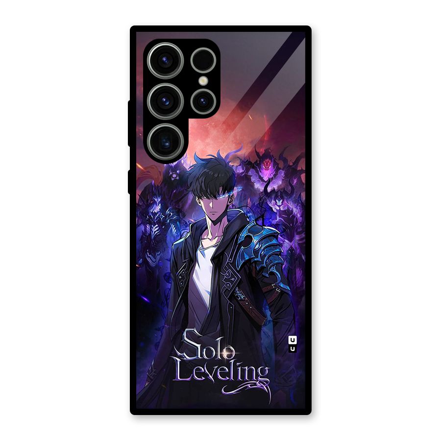 Jinwoo With Knights Glass Back Case for Galaxy S23 Ultra