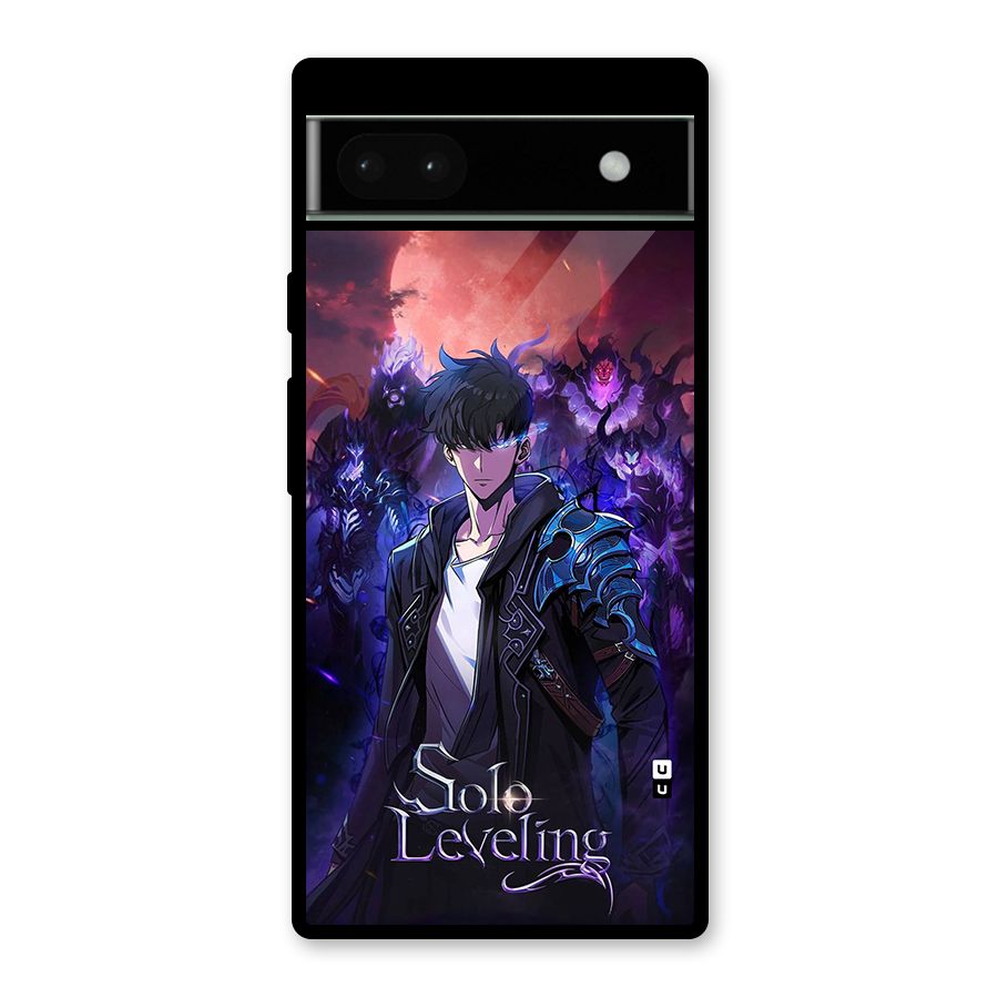Jinwoo With Knights Glass Back Case for Google Pixel 6a