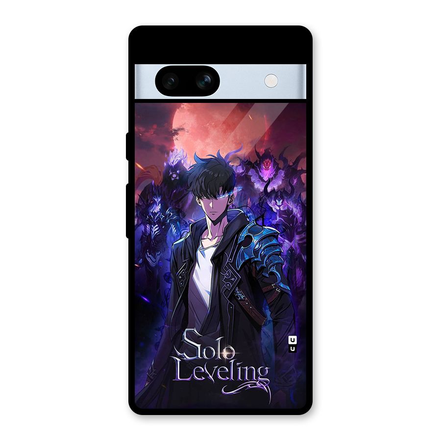 Jinwoo With Knights Glass Back Case for Google Pixel 7a