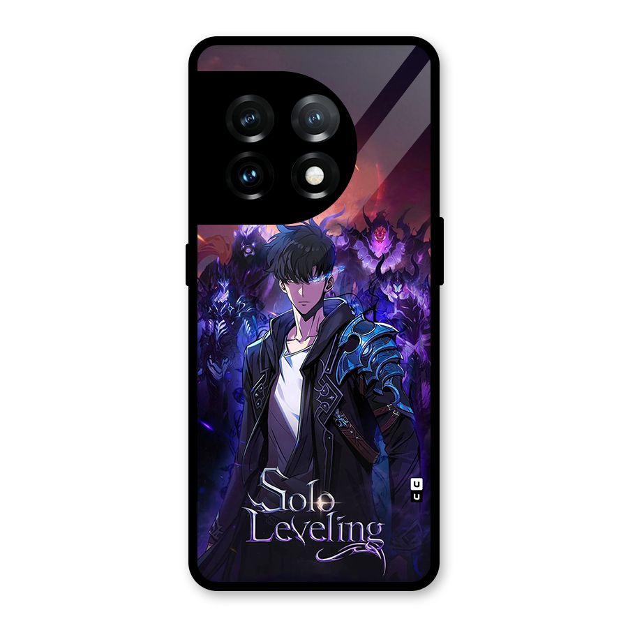 Jinwoo With Knights Glass Back Case for OnePlus 11