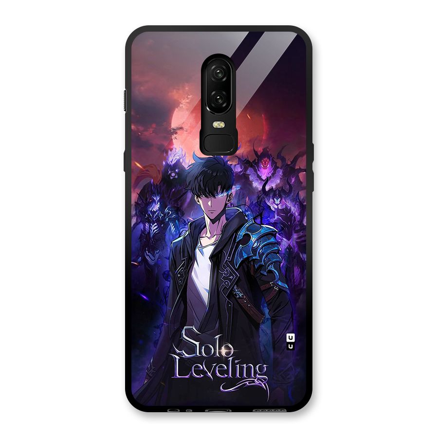 Jinwoo With Knights Glass Back Case for OnePlus 6