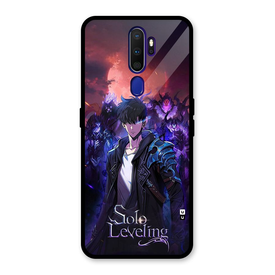 Jinwoo With Knights Glass Back Case for Oppo A9 (2020)