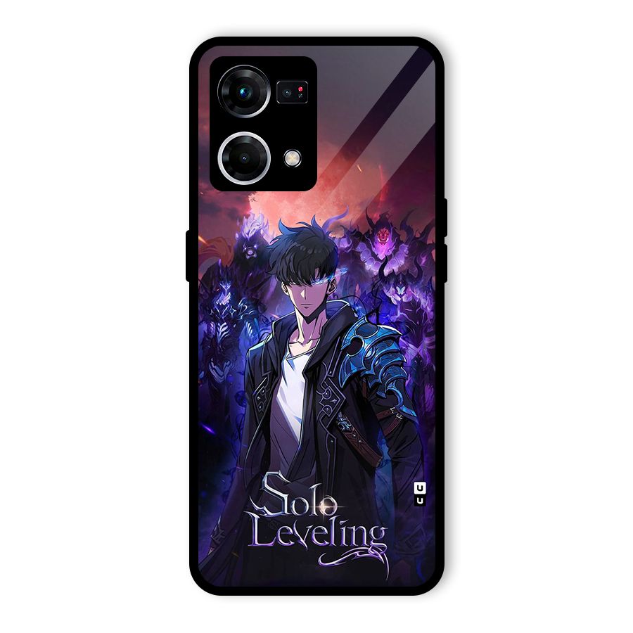 Jinwoo With Knights Glass Back Case for Oppo F21s Pro 4G