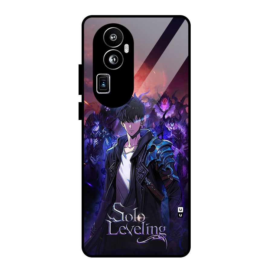Jinwoo With Knights Glass Back Case for Oppo Reno10 Pro Plus
