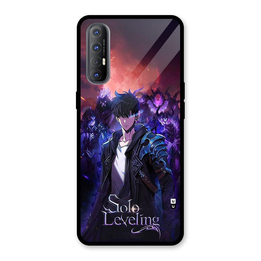 Jinwoo With Knights Glass Back Case for Oppo Reno3 Pro