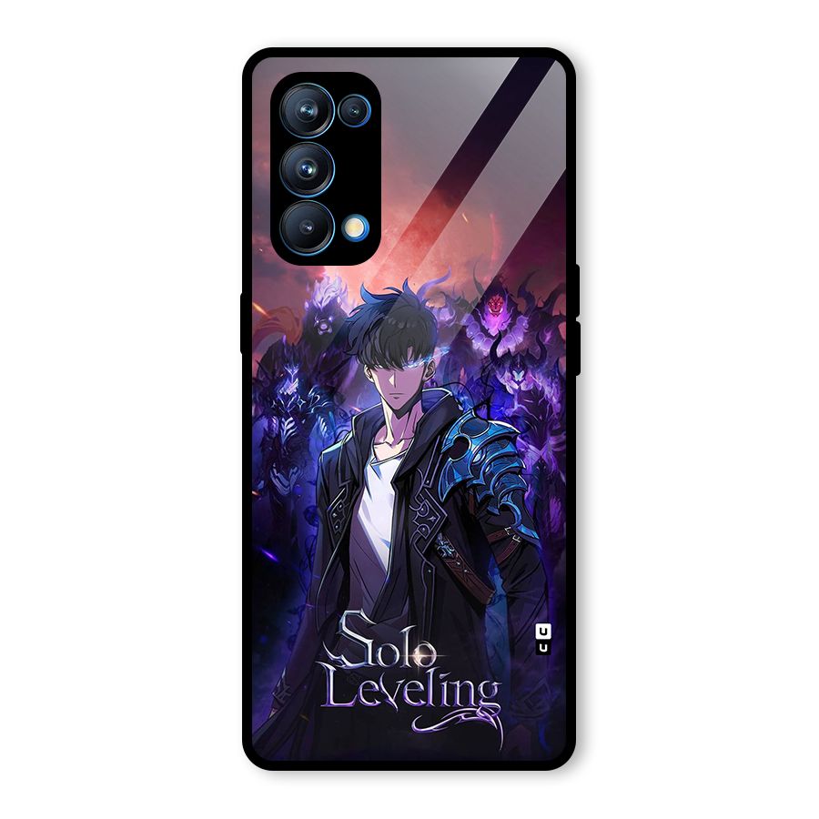 Jinwoo With Knights Glass Back Case for Oppo Reno5 Pro 5G