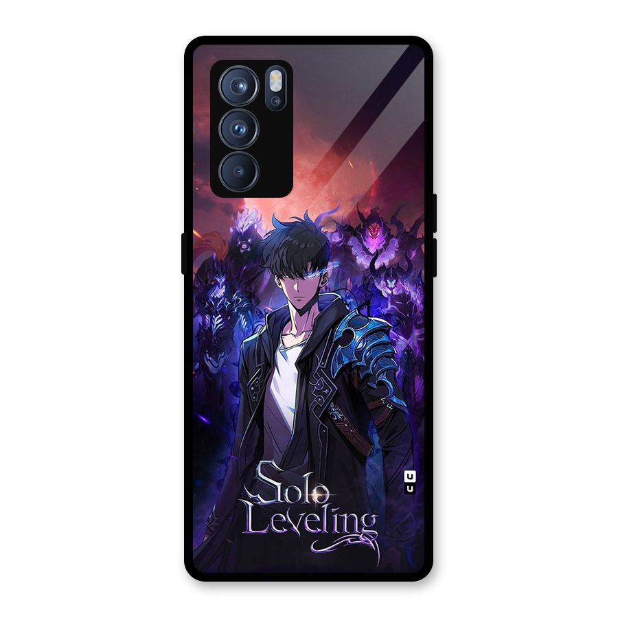 Jinwoo With Knights Glass Back Case for Oppo Reno6 Pro 5G