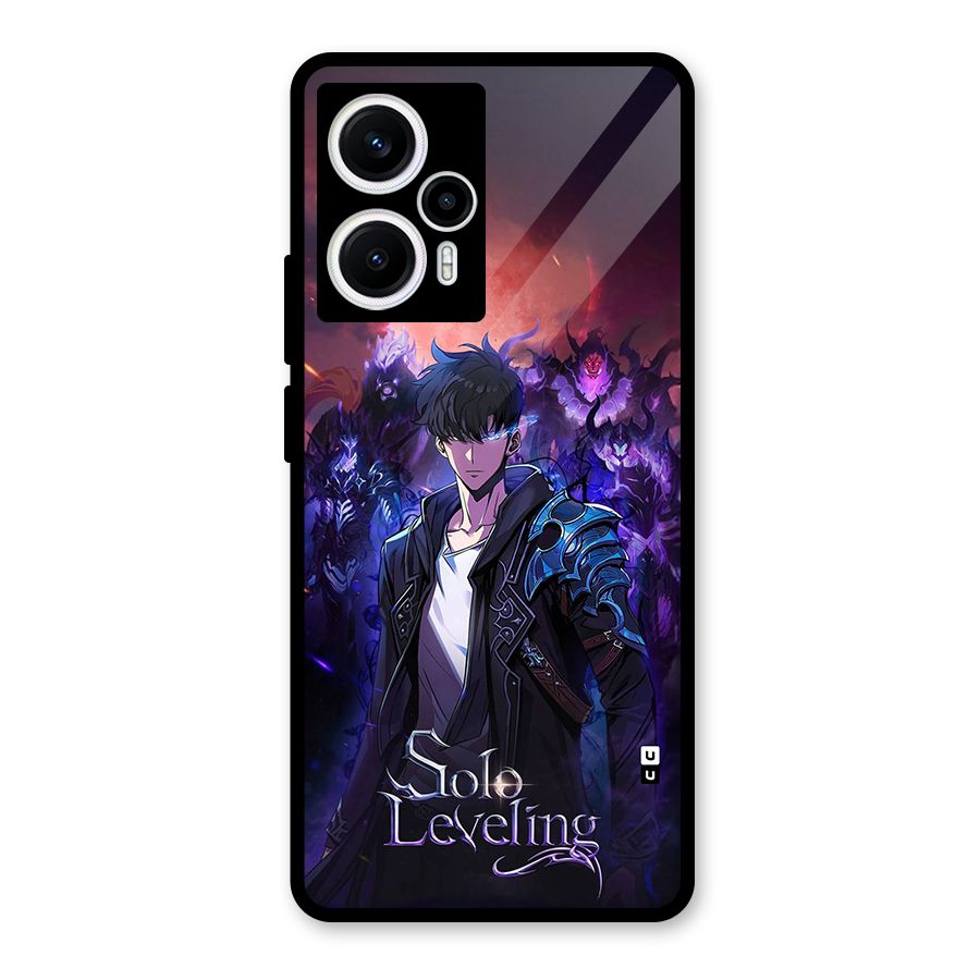 Jinwoo With Knights Glass Back Case for Poco F5