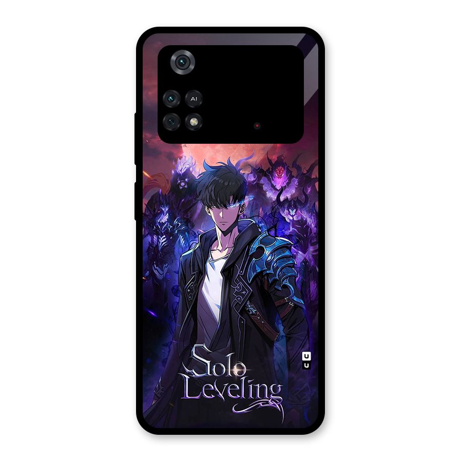 Jinwoo With Knights Glass Back Case for Poco M4 Pro 4G