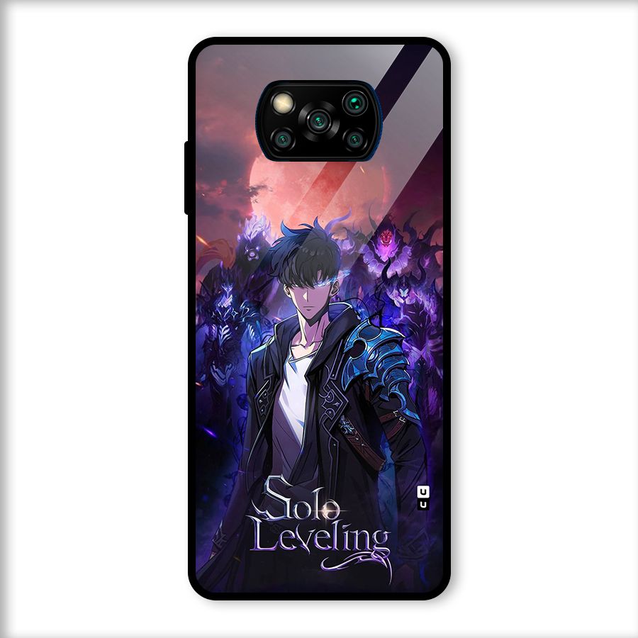 Jinwoo With Knights Glass Back Case for Poco X3