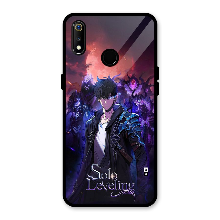 Jinwoo With Knights Glass Back Case for Realme 3i