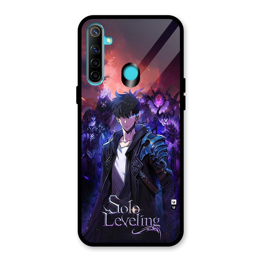 Jinwoo With Knights Glass Back Case for Realme 5i