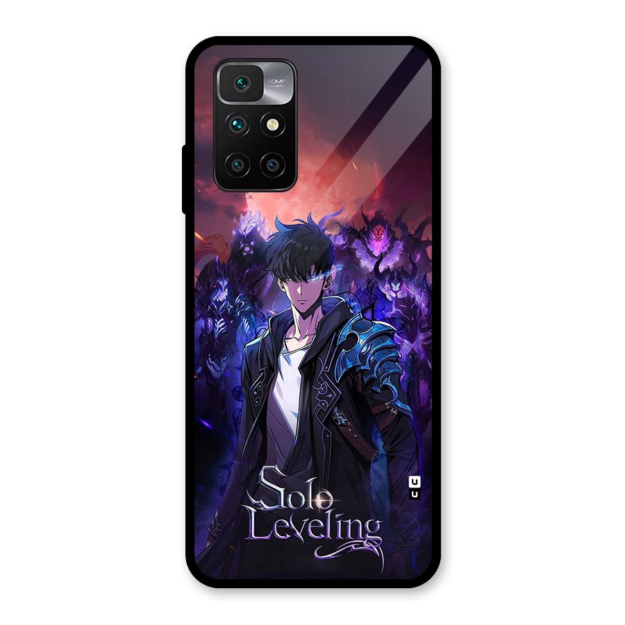 Jinwoo With Knights Glass Back Case for Redmi 10 Prime