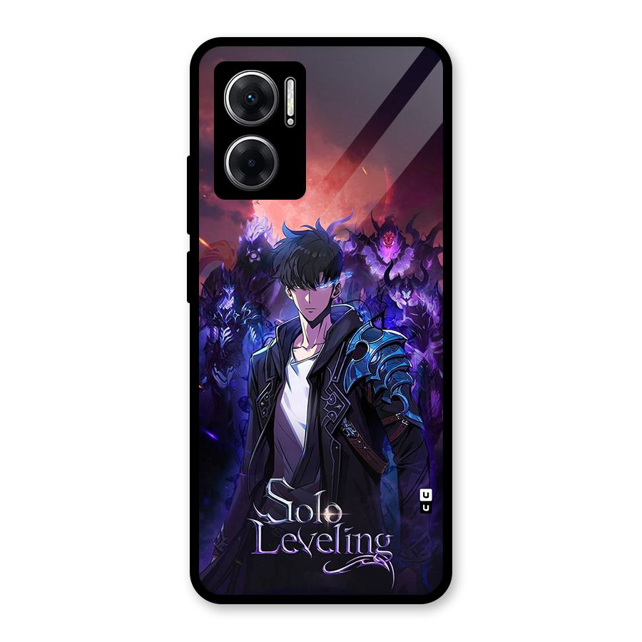Jinwoo With Knights Glass Back Case for Redmi 11 Prime 5G
