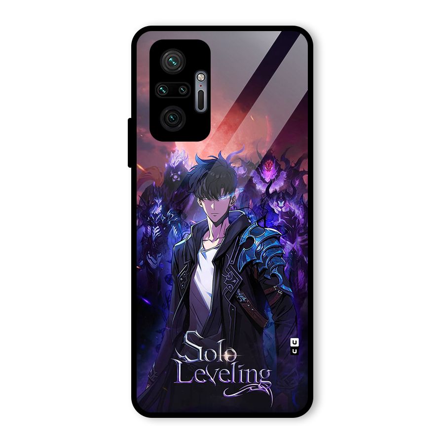 Jinwoo With Knights Glass Back Case for Redmi Note 10 Pro Max