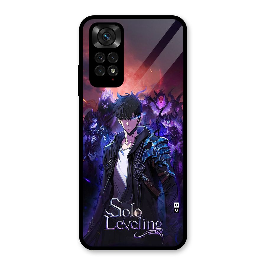Jinwoo With Knights Glass Back Case for Redmi Note 11
