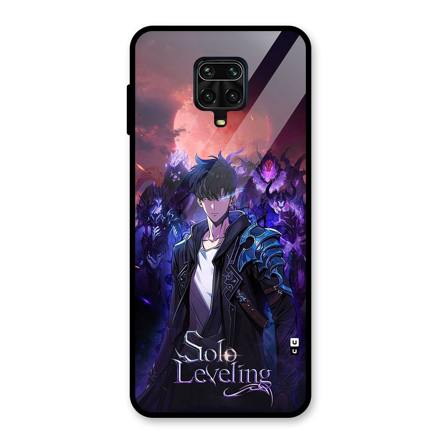 Jinwoo With Knights Glass Back Case for Redmi Note 9 Pro