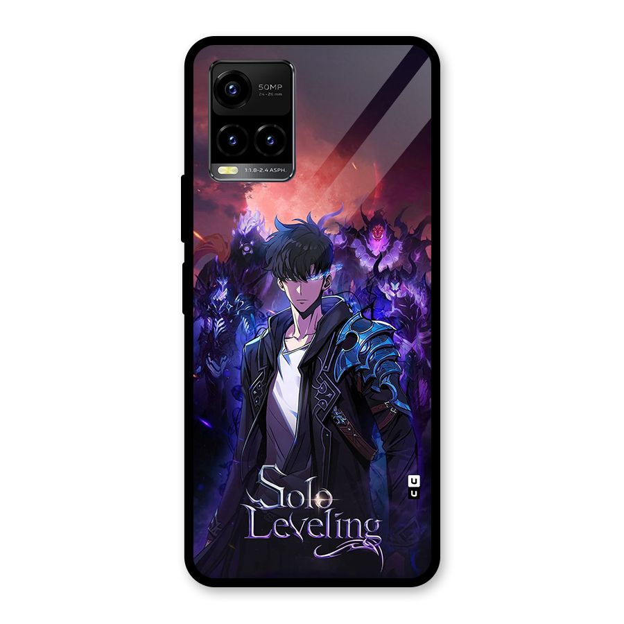 Jinwoo With Knights Glass Back Case for Vivo Y21 2021