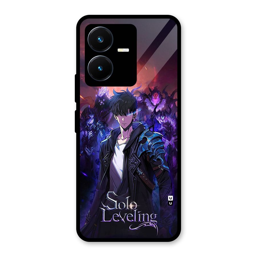 Jinwoo With Knights Glass Back Case for Vivo Y22