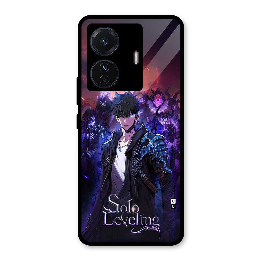 Jinwoo With Knights Glass Back Case for Vivo iQOO Z6 Pro