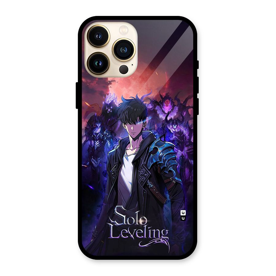 Jinwoo With Knights Glass Back Case for iPhone 13 Pro Max