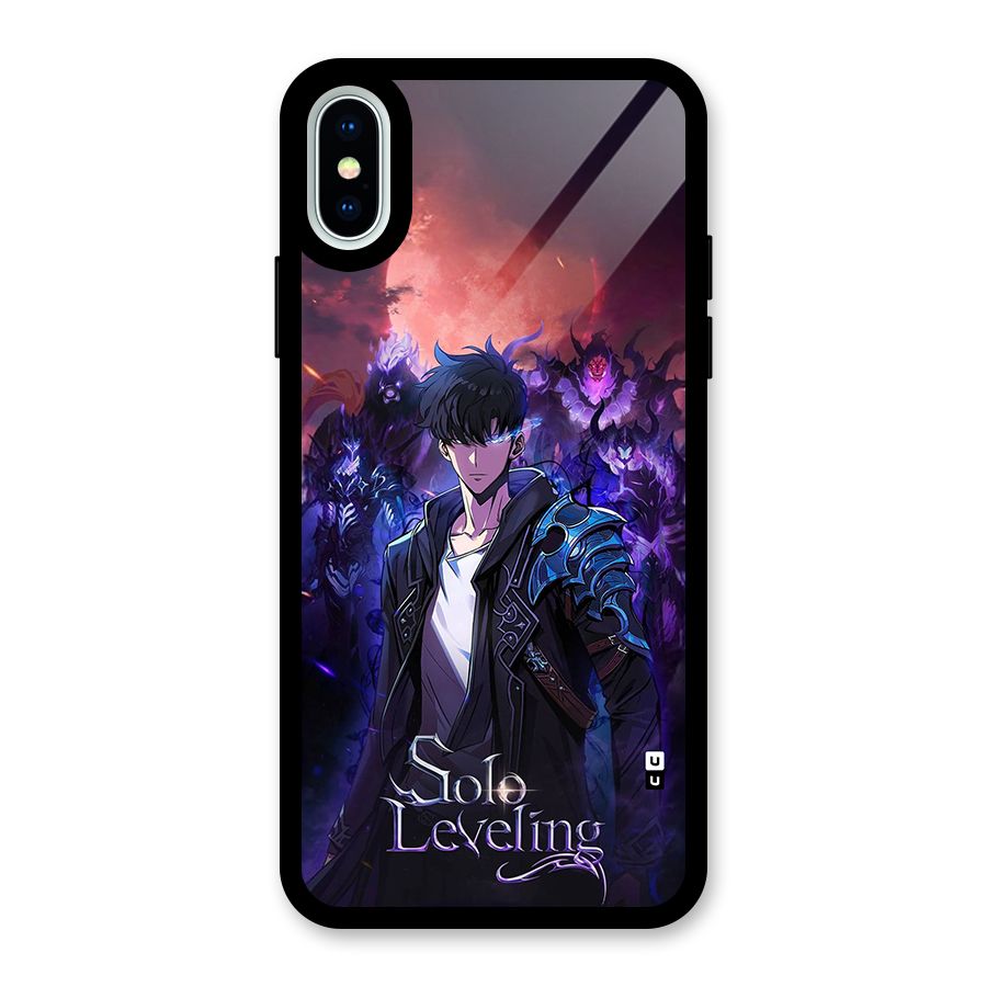 Jinwoo With Knights Glass Back Case for iPhone X