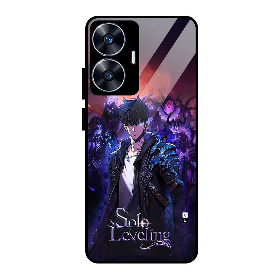 Jinwoo With Knights Glass Back Case for realme C55