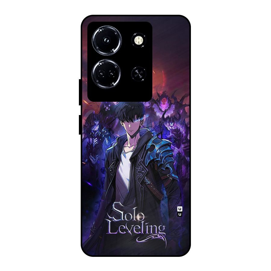 Jinwoo With Knights Metal Back Case for Infinix Note 30 5G