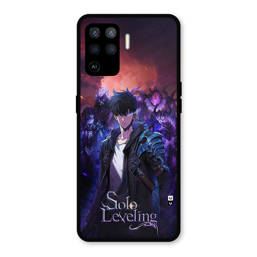 Jinwoo With Knights Metal Back Case for Oppo F19 Pro