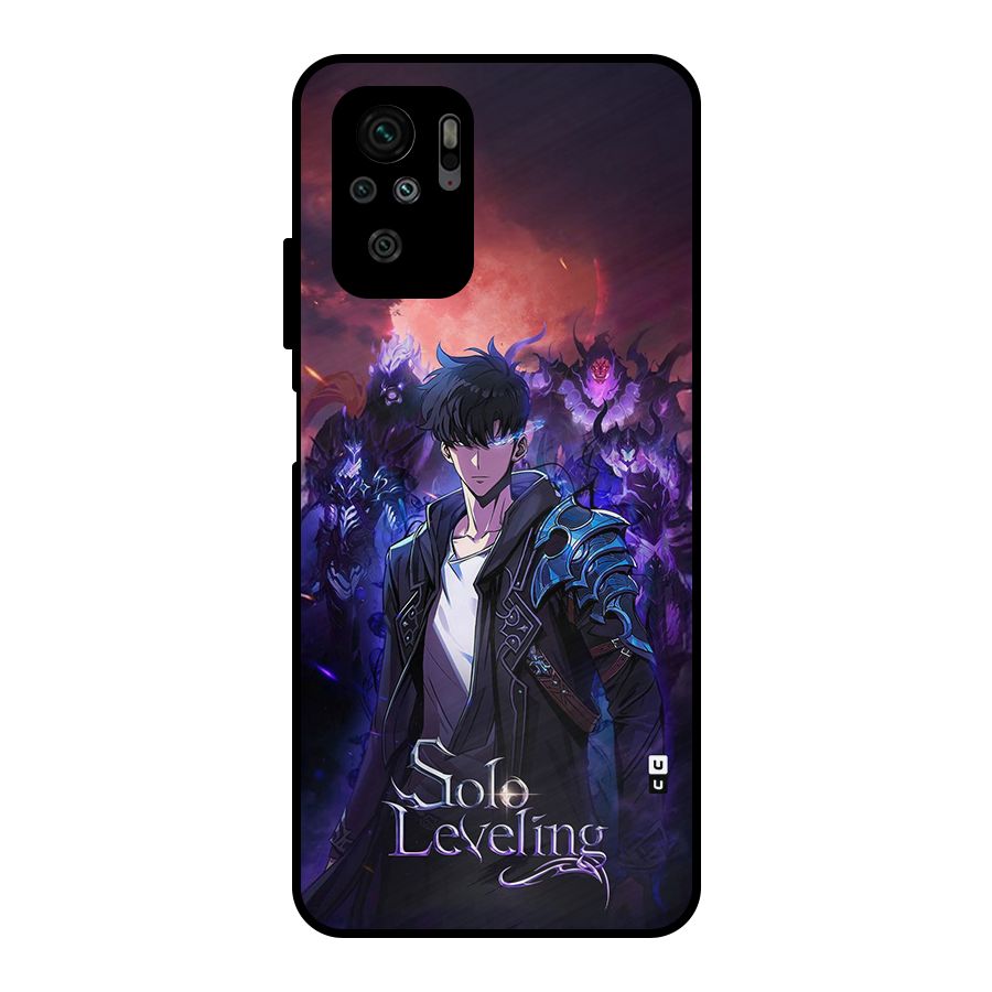 Jinwoo With Knights Metal Back Case for Redmi Note 11 SE
