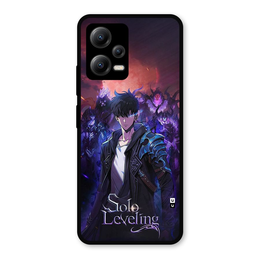 Jinwoo With Knights Metal Back Case for Redmi Note 12 5G