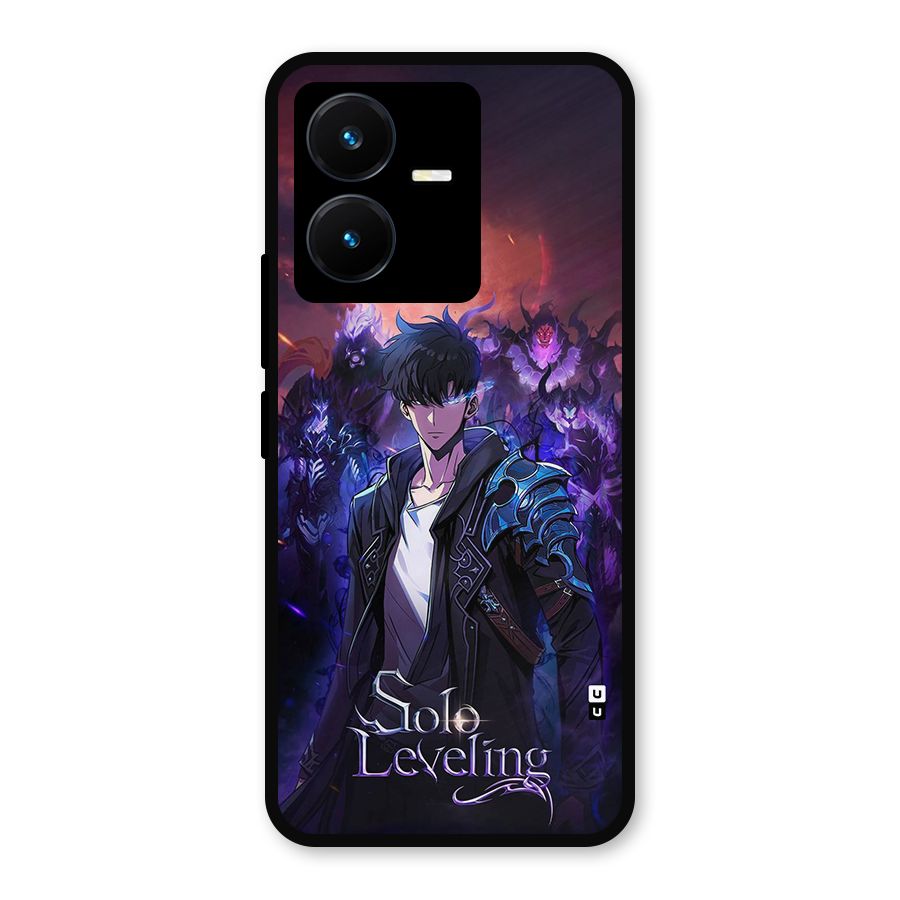 Jinwoo With Knights Metal Back Case for Vivo Y22s