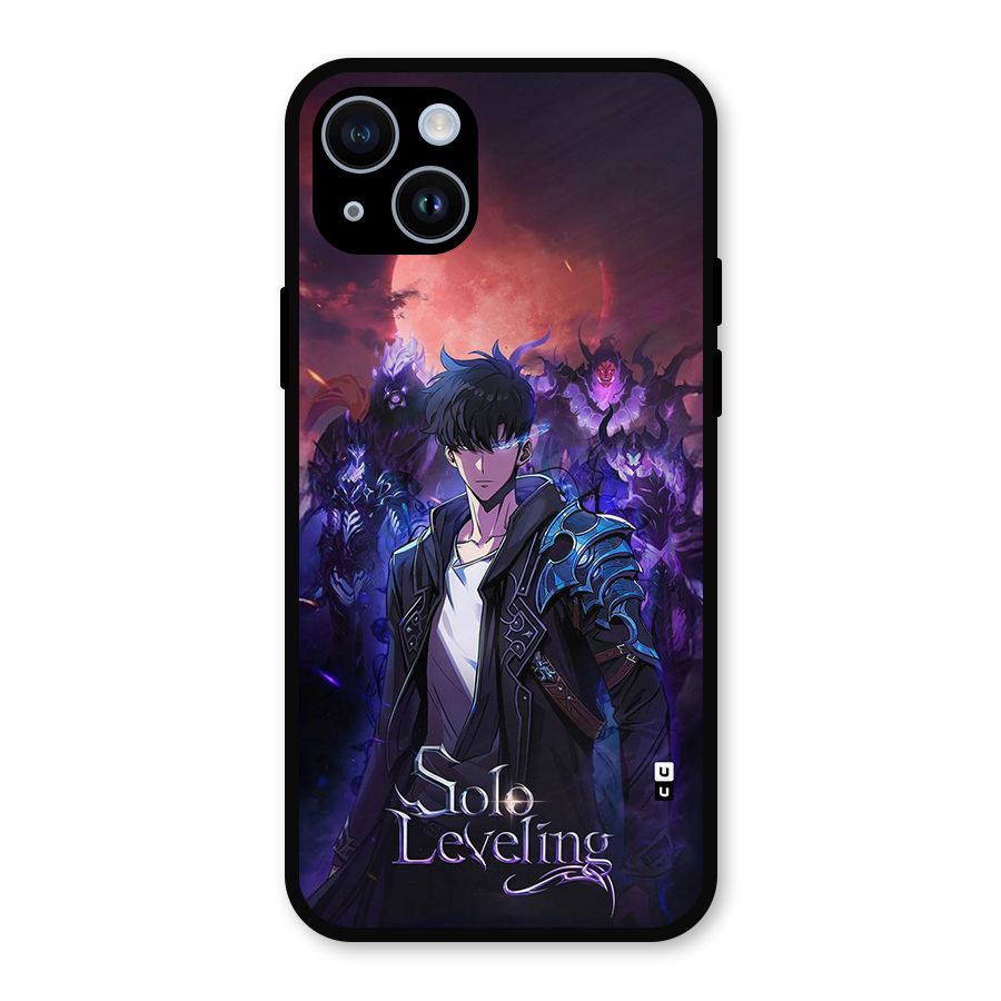 Jinwoo With Knights Metal Back Case for iPhone 14
