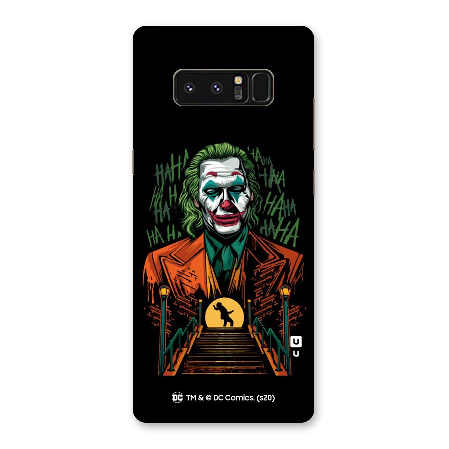 Joker Artwork Silhouette Glass Back Case for Galaxy Note 8