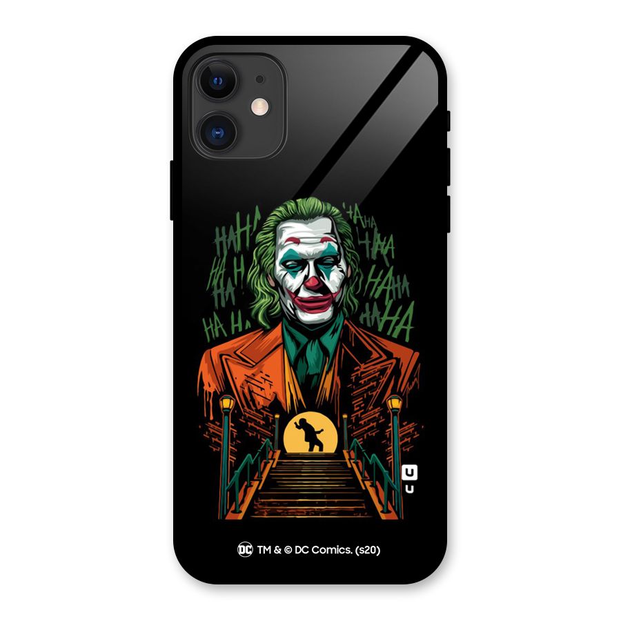 Joker Artwork Silhouette Glass Back Case for iPhone 11