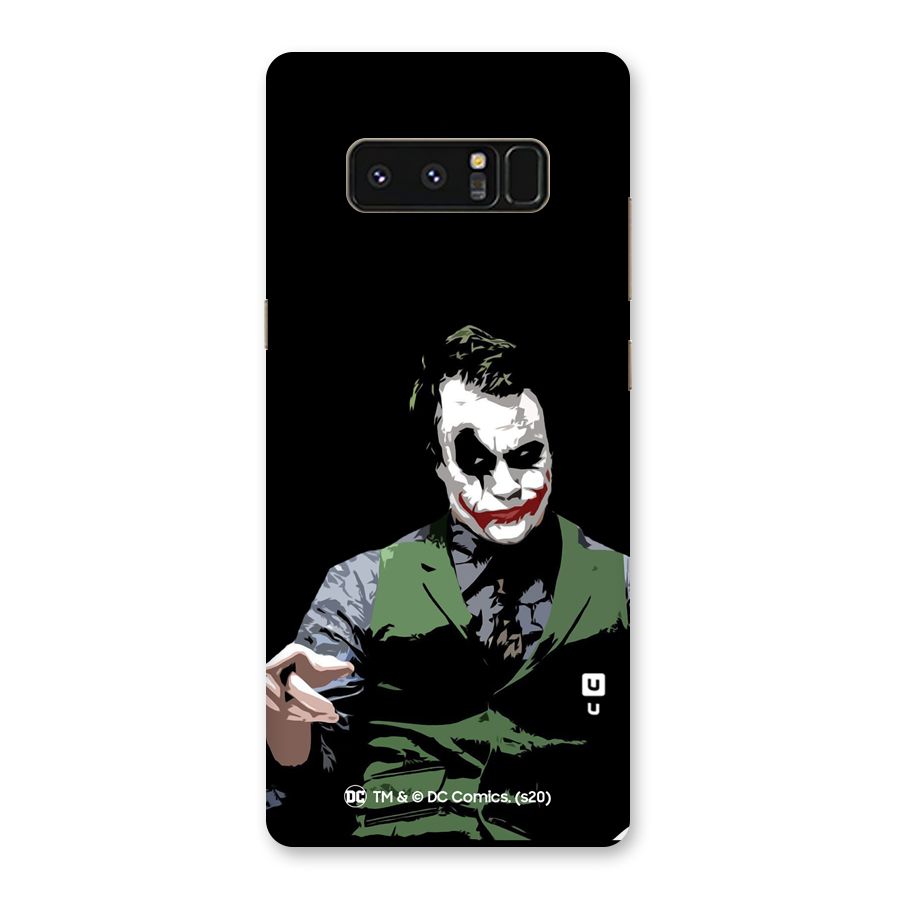 Joker Illustration Glass Back Case for Galaxy Note 8