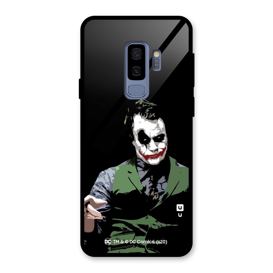 Joker Illustration Glass Back Case for Galaxy S9 Plus