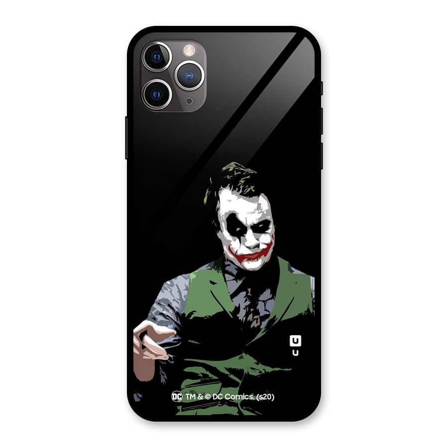 Joker Illustration Glass Back Case for iPhone 11 Pro Max