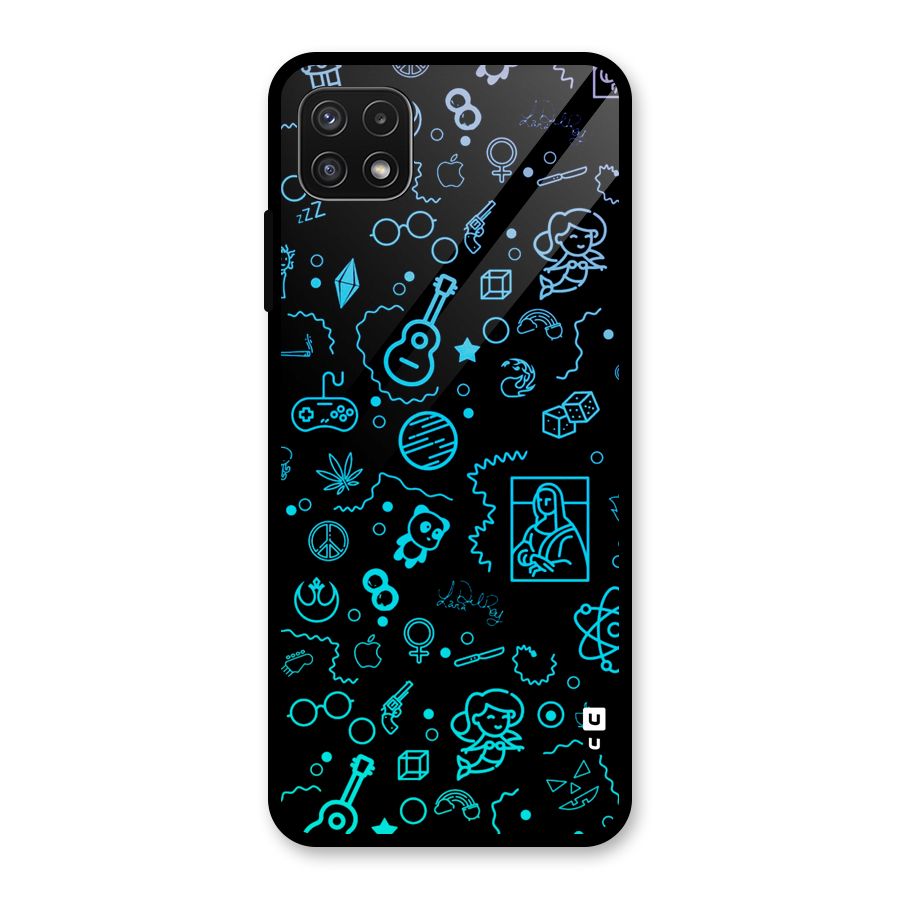 Joy Art Glass Back Case for Galaxy A22 5G
