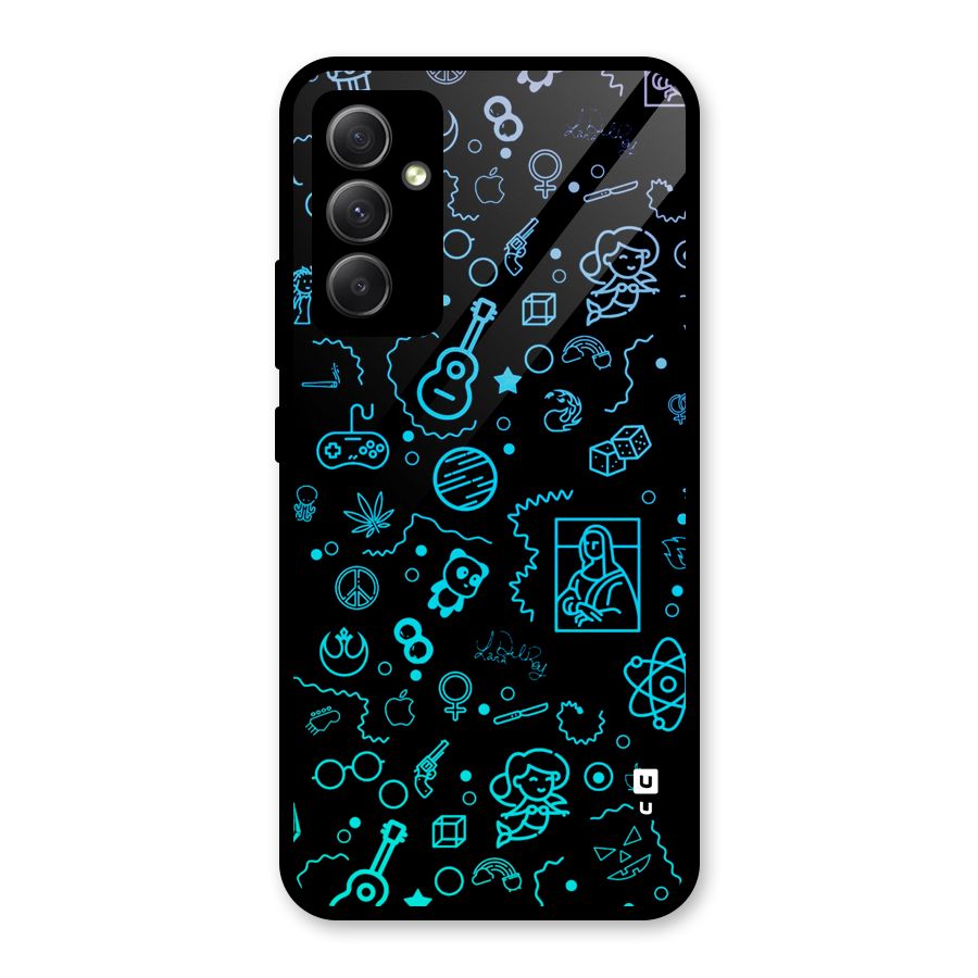 Joy Art Glass Back Case for Galaxy A34