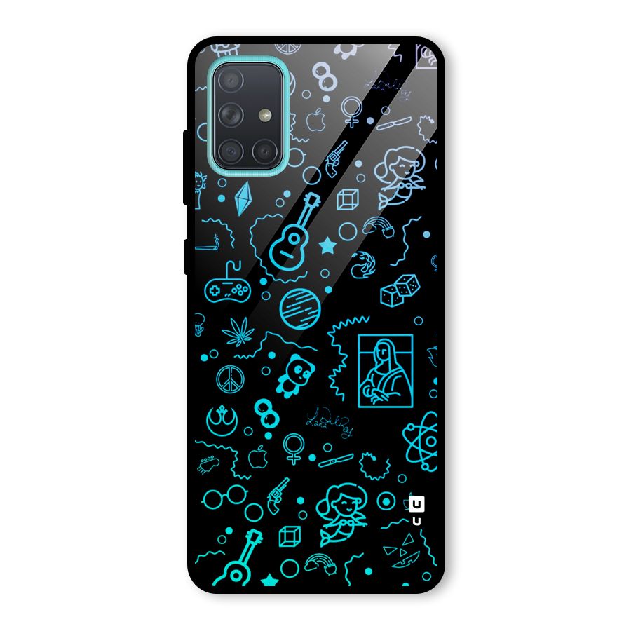Joy Art Glass Back Case for Galaxy A71