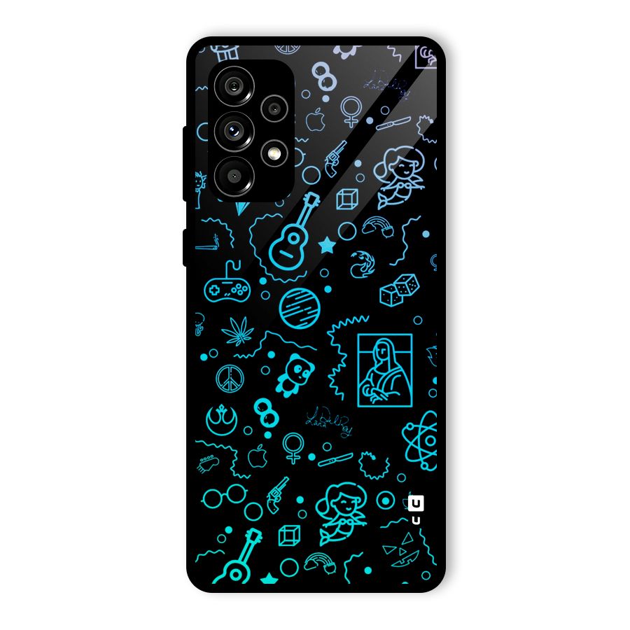 Joy Art Glass Back Case for Galaxy A73 5G