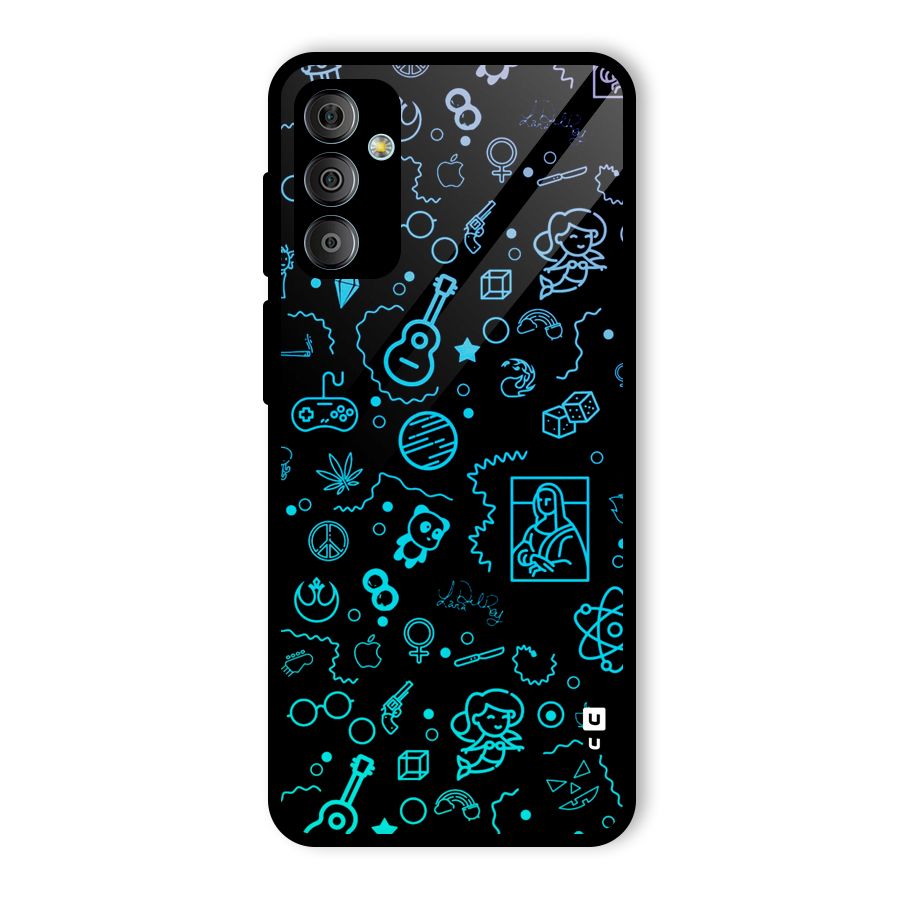 Joy Art Glass Back Case for Galaxy F23